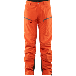 Fjällräven Bergtagen Eco-Shell Trousers M Men’s Mountaineering trousers Orange Main Front 18301