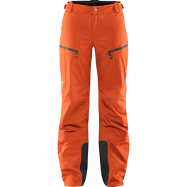 Fjällräven Bergtagen Eco-Shell Trousers W Women’s Mountaineering trousers Orange Main Front 15674