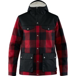 Fjällräven Greenland Re-Wool Jacket M Men’s Outdoor jackets Black, Red Main Front 20968