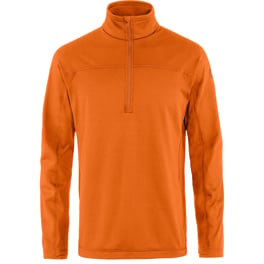 Fjällräven Abisko Lite Fleece Half Zip M Men’s Fleeces Orange Main Front 59586